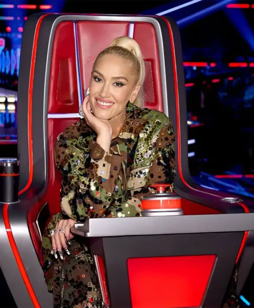 The Voice S26 Gwen Stefani Embellished Cotton Jacket