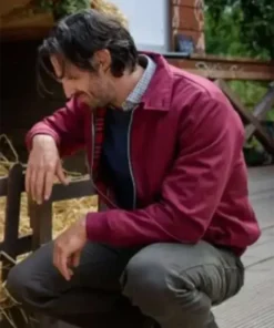 Tis the Season to Be Irish Eoin Macken Red Bomber Jacket