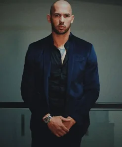 Top G Andrew Tate Blue Velvet Blazer