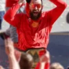 Travis Kelce Kansas City Chiefs Super Bowl LVIII Victory Parade Red Pullover Hoodie