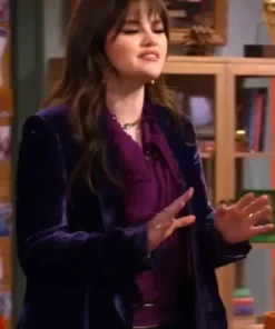 Wizards Beyond Waverly Place Alex Russo Velvet Purple Coat