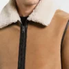 B3 Fur Aviator Shearling Bomber Jacket For Men