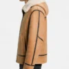 B3 Fur Aviator Shearling Bomber Jacket For Mens