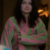 Buy Bad Sisters Season 02 Eve Hewson Green And Pink Striped Robe For Unisex