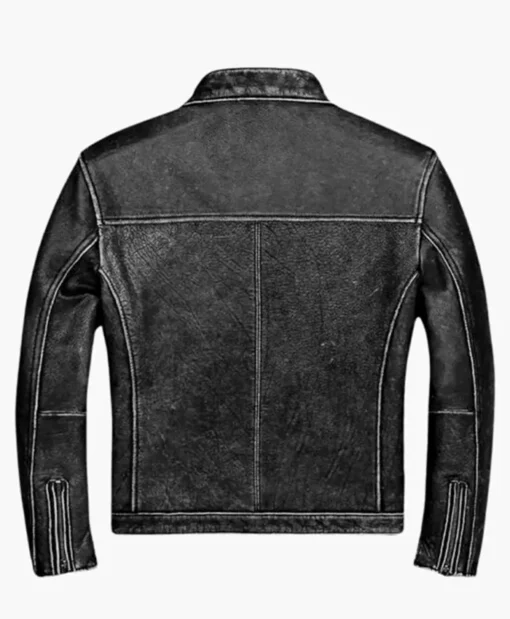 Buy Classic Casual Vintage Black Leather Jacket For Men And Women