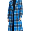 Buy Elsbeth Tascioni TV-Series Elsbeth Season 02 Carrie Preston Blue Plaid Coat For Unisex