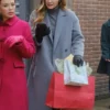 Buy Emily Sugarplummed Maggie Lawson Grey Wool Coat For Men And Women