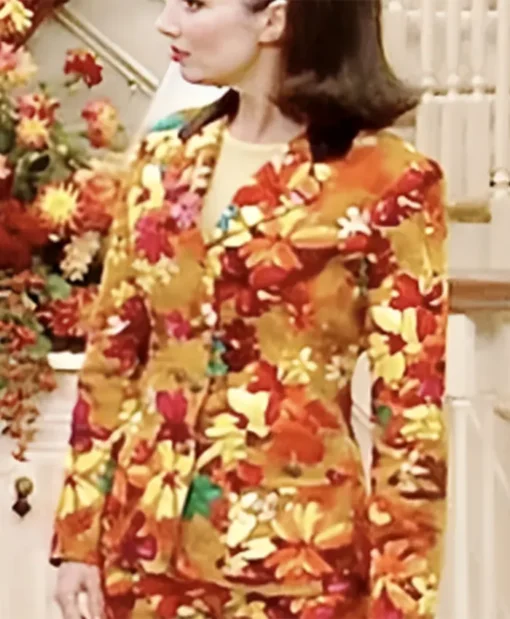 Buy Fran Drescher Guilbert The Nanny Season 01 Fran Fine Orange Floral Jacket For Unisex