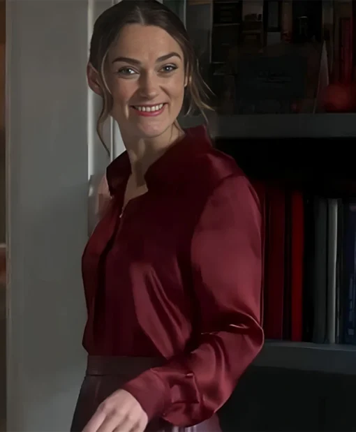 Buy Helen Webb Black Doves Keira Knightley Blouse Burgundy Shirt For Men And Women