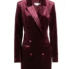 Buy Ivy Forrester TV-Series Bold And The Beautiful 2024 Ashleigh Brewer Maroon Velvet Blazer For Unisex