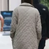 Buy Materialists 2024 Dakota Johnson Beige Quilted Jacket For Men And Women
