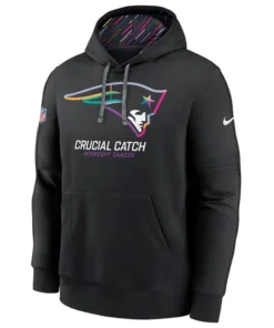 Buy New England Patriots 2024 NFL Crucial Catch Club Black Pullover Hoodie For Unisex