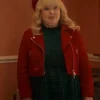 Buy Now Doctor Who Season 02 Nicola Coughlan Red Biker Leather Jacket For Unisex