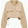 Buy Now Emily The Sex Lives of College Girls Season 03 Jordan Wilson Tan Jacket For Unisex