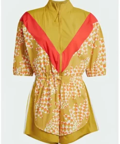 Buy Now Emily in Paris S04 Lily Collins Yellow Printed Bodysuit For Sale