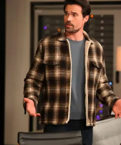Buy Now Found S02 Brett Dalton Shearling Checked Jacket For Sale
