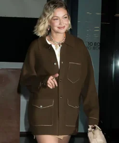 Buy Now New York Fashion Week Gigi Hadid Brown Jacket For Sale