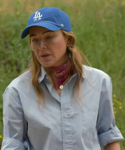 Buy Now Shrinking Season 02 Christa Miller Blue Shirt For Men And Women