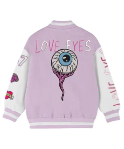 Buy Now Stegaro Love Eyes Letterman Varsity Jacket For Men And Women