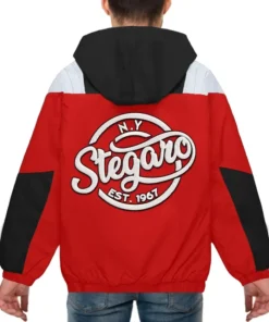 Buy Now Stegaro Red And Black Hooded Jacket For Men And Women