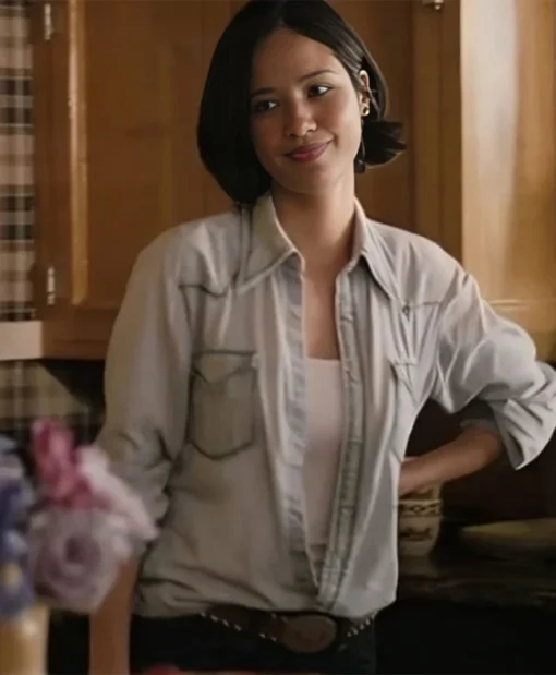 Buy Now Yellowstone Monica Dutton Grey Denim Shirt For Men And Women
