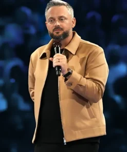 Buy Now Your Friend Nate Bargatze Brown Jacket For Men And Women