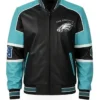 Buy Philadelphia Eagles Bomber Leather Jacket For Men And Women
