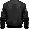 Buy Stegaro Bomber Leather Black Jacket For Men And Women