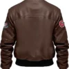Buy Stegaro Brown Bomber Leather Jacket For Men And Women