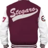 Buy Stegaro Maroon And White Letterman Varsity Jacket For Men And Women