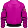 Buy Stegaro Pink Bomber Leather Jacket For Men And Women
