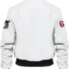 Buy Stegaro White Bomber Leather Jacket For Men And Women