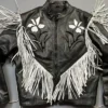 Buy TV-Series The Voice Season 26 Danny Joseph Fringe Black Leather Jacket For Unisex
