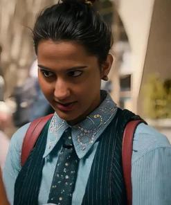 Buy The Sex Lives of College Girls Season 03 Amrit Kaur Blue Shirt For Unisex