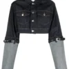 Buy The Voice Season 26 Aliyah Khaylyn Two Tone Belted Sleeve Denim Jacket For Unisex