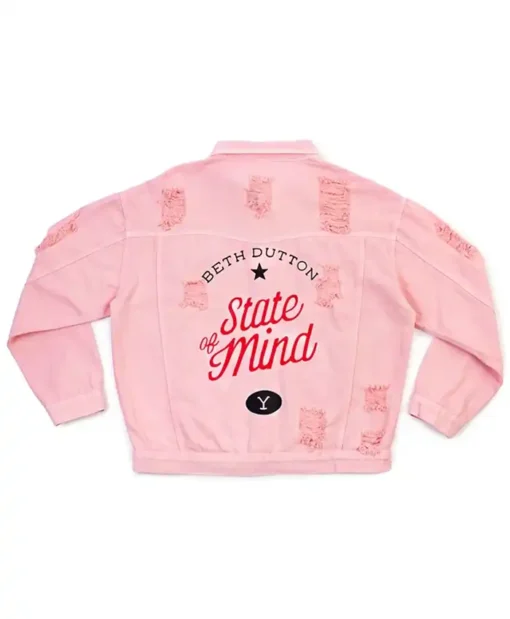 Buy Yellowstone Beth Dutton State of Mind Denim Jacket For Sale