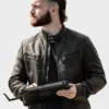 Classified Brandon Lessard Black Biker Leather Jacket