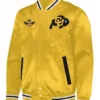 Colorado Buffaloes Satin Gold Letterman Jacket