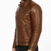 Cruiser Brown Leather Jacket Mens