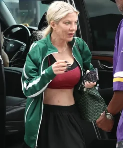 Dancing With The Stars Tori Spelling Green Jacket