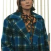 Elsbeth S02 Carrie Preston Blue Plaid Coat