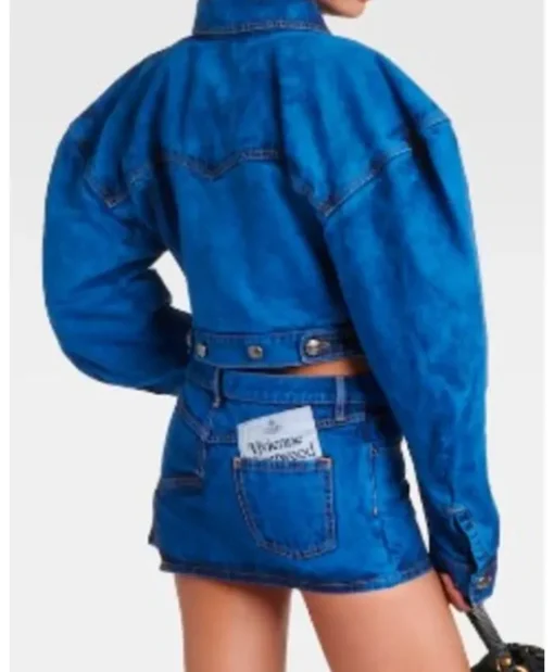Emily In Paris S04 Lily Collins Denim Blue Jacket