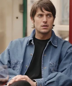Emily in Paris Lucas Bravo Blue Denim Jacket