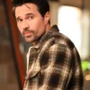 Found Brett Dalton Shearling Checked Jacket