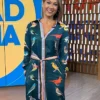 Good Morning America Ginger Zee Bird Printed Shirt