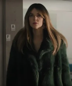 High Potential Morgan Gillory Green Fur Coat