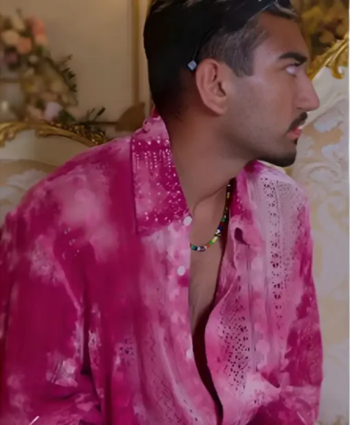 Kaos 2024 Nabhaan Rizwan Dye Crochet Shirt