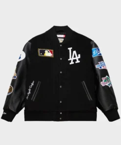 Los Angeles Dodgers Black Out Varsity Jacket