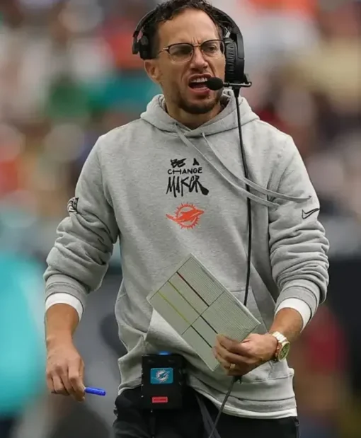 Miami Dolphins Be A Change Maker Grey Hoodie