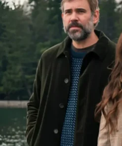 Murder in a Small Town Karl Alberg Green Mid-Length Coat